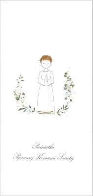 Opakowanie Karnet Komunia DL K18 - Chłopiec alba