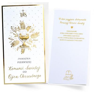 Okładka książki Karnet Komunia od Ojca Chrzestnego