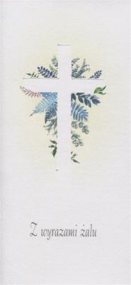 Karnet Kondolencje DL KON02 - Krzyż. Wydawca: MAK. SmakLiter.pl Opakowanie Karnet Kondolencje DL KON02 - Krzyż