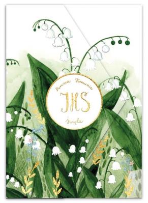 Opakowanie Karnet koperta A5 Komunia. Konwalie...