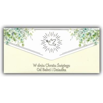 Opakowanie Karnet-koperta Chrzest od Babci i Dziadka