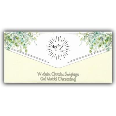 Opakowanie Karnet-koperta Chrzest od Matki Chrzestnej