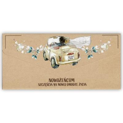 Karnet-koperta Ślub kraft. Wydawca: Trend. SmakLiter.pl Opakowanie Karnet-koperta Ślub kraft