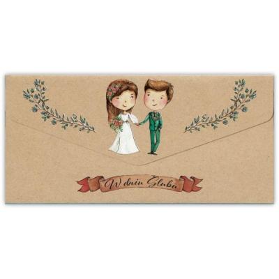 Karnet-koperta Ślub kraft. Wydawca: Trend. SmakLiter.pl Opakowanie Karnet-koperta Ślub kraft