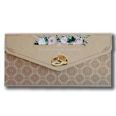 Opakowanie Karnet-koperta Ślub kraft