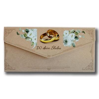 Opakowanie Karnet-koperta Ślub kraft