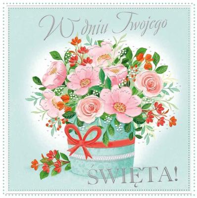 Opakowanie Karnet KW Box kwiatowy