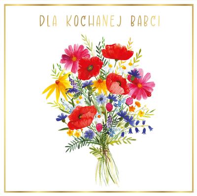 Opakowanie Karnet KW Bukiet Babcia