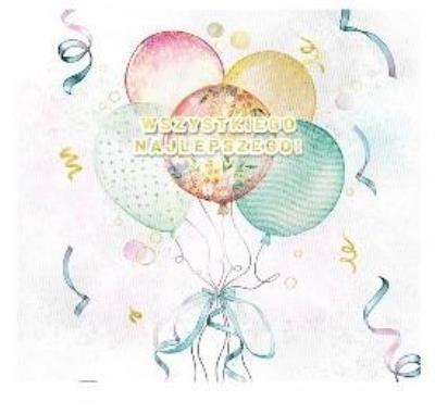 Opakowanie Karnet KW Bukiet balonów