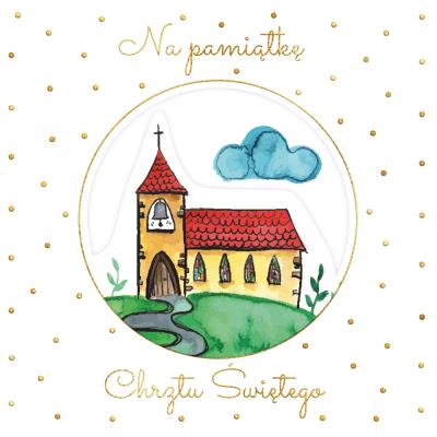 Opakowanie Karnet KW Chrzest Kościółek
