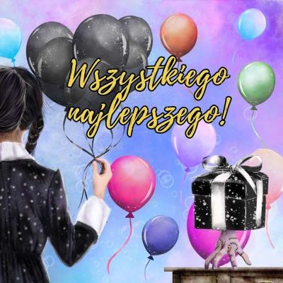 Opakowanie Karnet KW Czarne balony