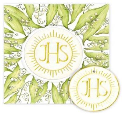 Opakowanie Karnet KW Komunia. Hostia z konwaliami