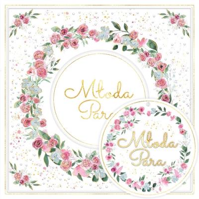 Opakowanie Karnet KW ślub Gipsówka