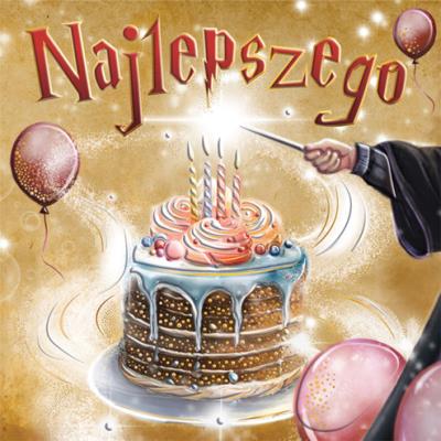 Opakowanie Karnet KW Urodziny Magiczny tort