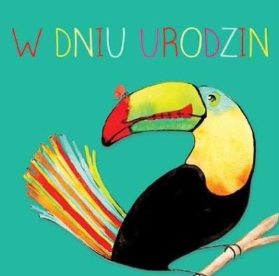 Opakowanie Karnet kwadrat CL4209_PO Urodziny Tukan