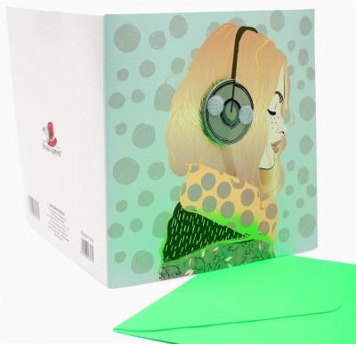 Opakowanie Karnet kwadrat FW-20-113-14 harmonijka Słuchawki