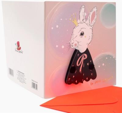 Opakowanie Karnet kwadrat FW-20-113-16 harmonijka Królik