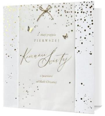 Opakowanie Karnet kwadratowy Komunia