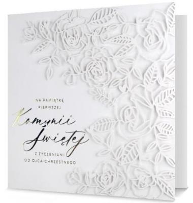 Opakowanie Karnet kwadratowy Komunia