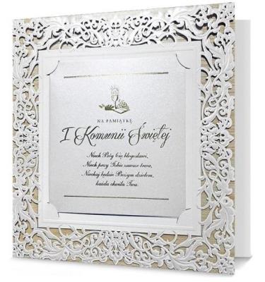 Opakowanie Karnet kwadratowy Komunia