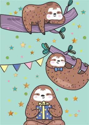 Opakowanie Karnet mini B8 Leniwce