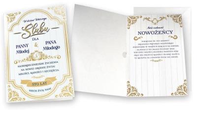 Opakowanie Karnet muzyczny Ślub