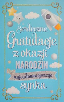 Opakowanie Karnet Narodziny chłopiec 2K - 089