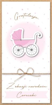 Opakowanie Karnet Narodziny dziewczynki