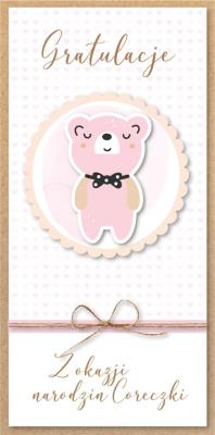 Opakowanie Karnet Narodziny dziewczynki