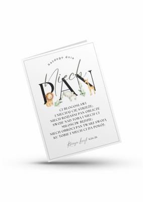 Opakowanie Karnet - Niech Pan Ci błogosławi... - zwierzątka