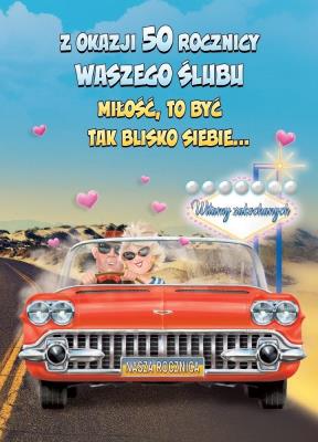 Opakowanie Karnet okolicznościowy Rocznica Ślubu 50