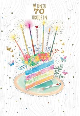 Opakowanie Karnet okolicznościowy Urodziny 70