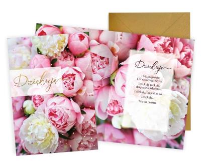 Opakowanie Karnet Podziękowania