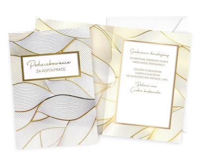 Opakowanie Karnet Podziękowania