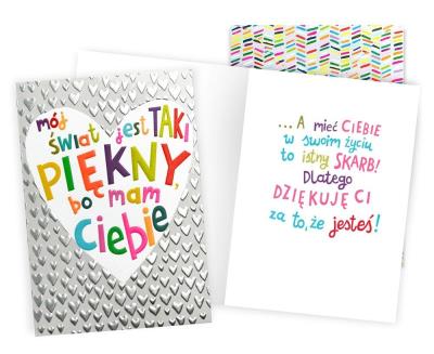 Opakowanie Karnet Podziękowania (mam Ciebie)