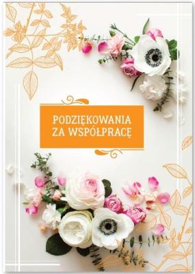 Opakowanie Karnet Podziękowania za współpracę