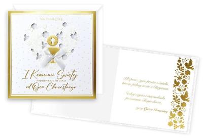 Opakowanie Karnet Primus Komunia (od ojca chrzestnego)