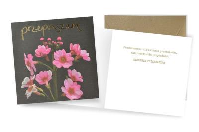 Opakowanie Karnet QRP-009 Przepraszam