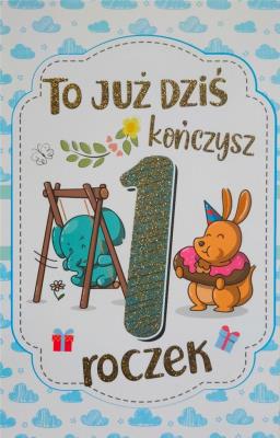 Opakowanie Karnet Roczek chłopiec 2K - 067