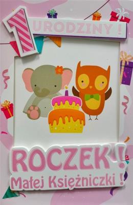 Opakowanie Karnet Roczek dziewczynka 6K - 016