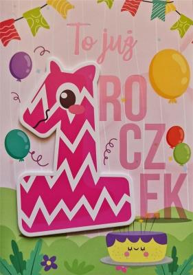 Opakowanie Karnet Roczek dziewczynka