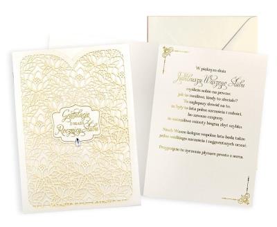 Opakowanie Karnet Rocznica ślubu 25