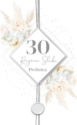 Opakowanie Karnet Rocznica Ślubu 30 LUX-74