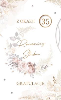 Opakowanie Karnet Rocznica Ślubu wymienne cyfry