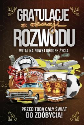 Opakowanie Karnet Rozwód Męski z zawieszką