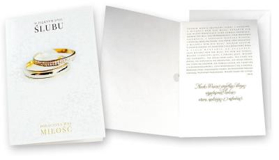 Opakowanie Karnet Ślub