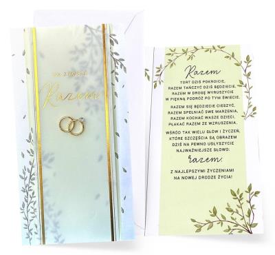 Opakowanie Karnet Ślub