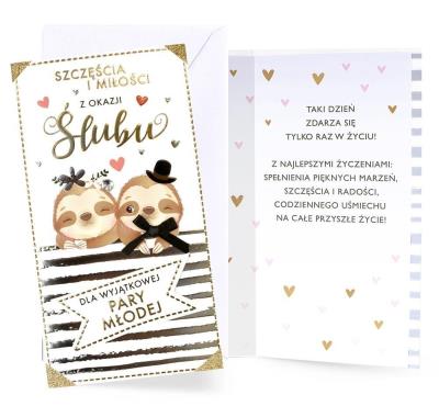 Opakowanie Karnet Ślub