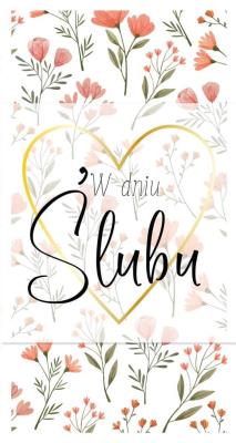 Opakowanie Karnet Ślub