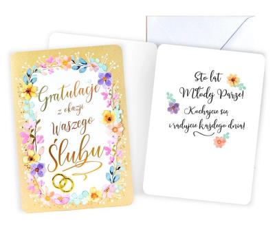 Opakowanie Karnet Ślub